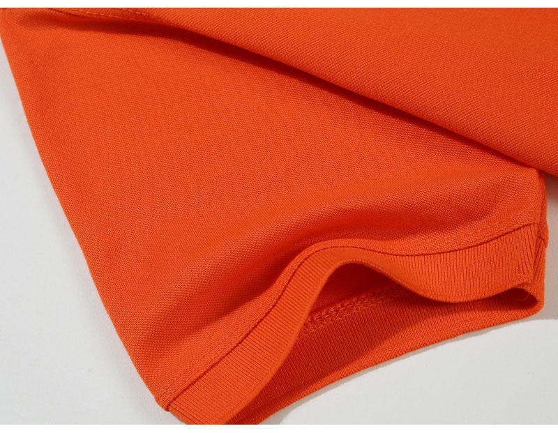 Cross-border cotton imitation CVC solid color lapel new short-sleeved lapel polo for both men and women, fashionable and casual polo for both men and women, simple and comfortable short-sleeved trendy polo detail image 4