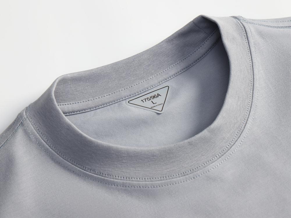 Cross-border Solona streetwear brand large off-the-shoulder, large-sized round-neck T-shirt 260g/㎡ New short-sleeved T-shirt for both men and women. Trendy and fashionable casual T-shirt for both men and women. Simple and comfortable short-sleeved trendy T-shirt detail image 8