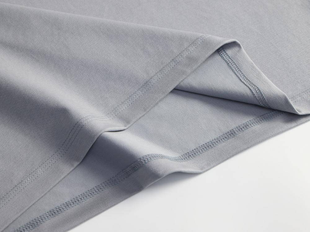 Cross-border Solona streetwear brand large off-the-shoulder, large-sized round-neck T-shirt 260g/㎡ New short-sleeved T-shirt for both men and women. Trendy and fashionable casual T-shirt for both men and women. Simple and comfortable short-sleeved trendy T-shirt detail image 10