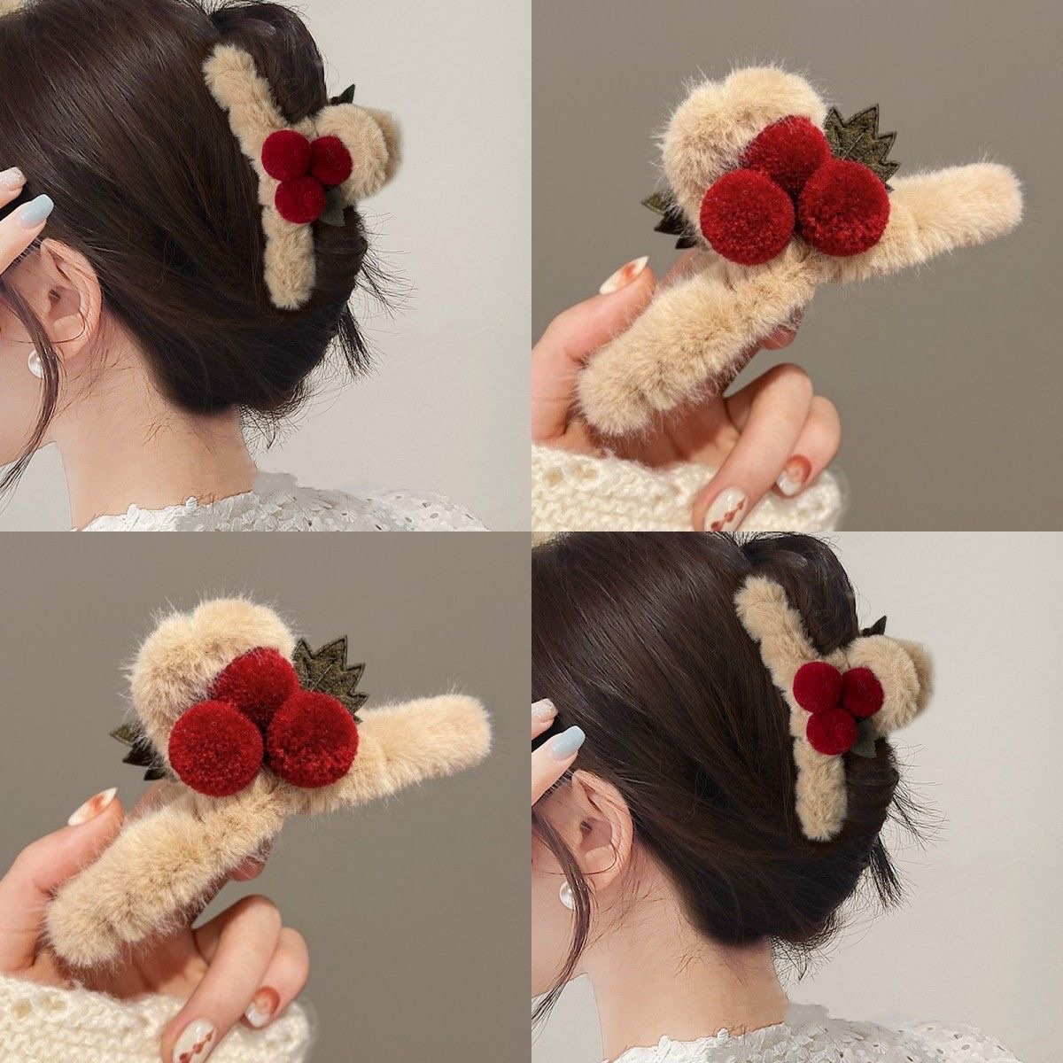 Acrylic jewelry, hair clips, headwear, hair clip clips, simple and fashionable ladies' hair accessories, hair care accessories, long-lasting fixation, not easy to fall off details Picture