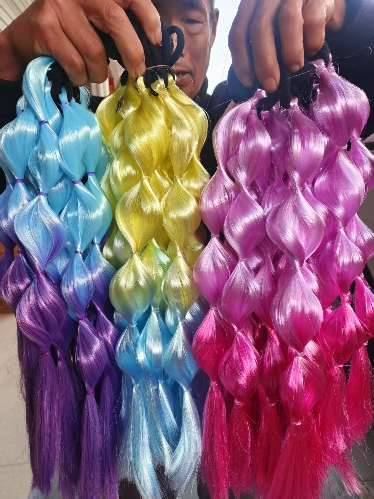 灯灯发，染色双色灯灯发假发假发洛丽塔详情图4