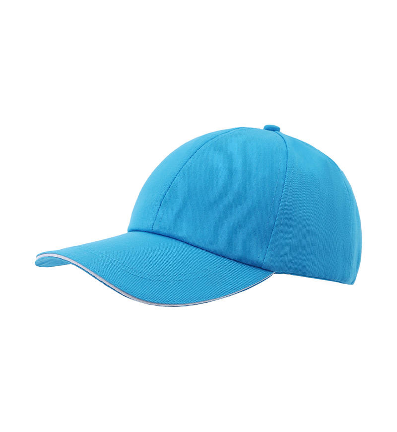 Cross-border 75g metal steel buckle twill cotton six-piece cap, flexible adjustment, convenient, practical and more beautiful Specification image