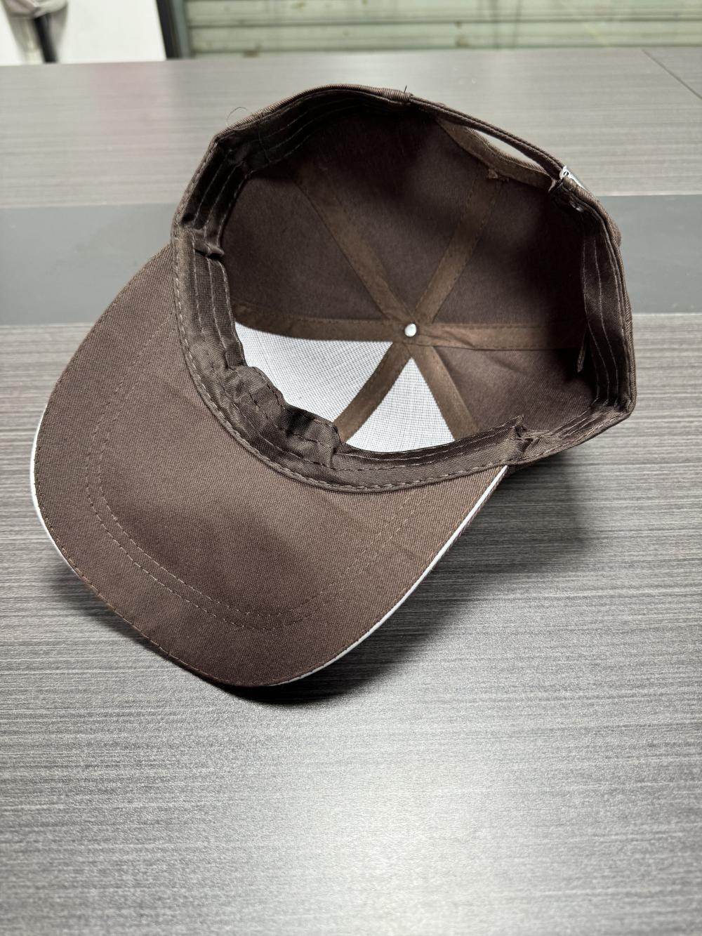Cross-border 75g metal steel buckle twill cotton six-piece cap, flexible adjustment, convenient, practical and more beautiful detail image 11