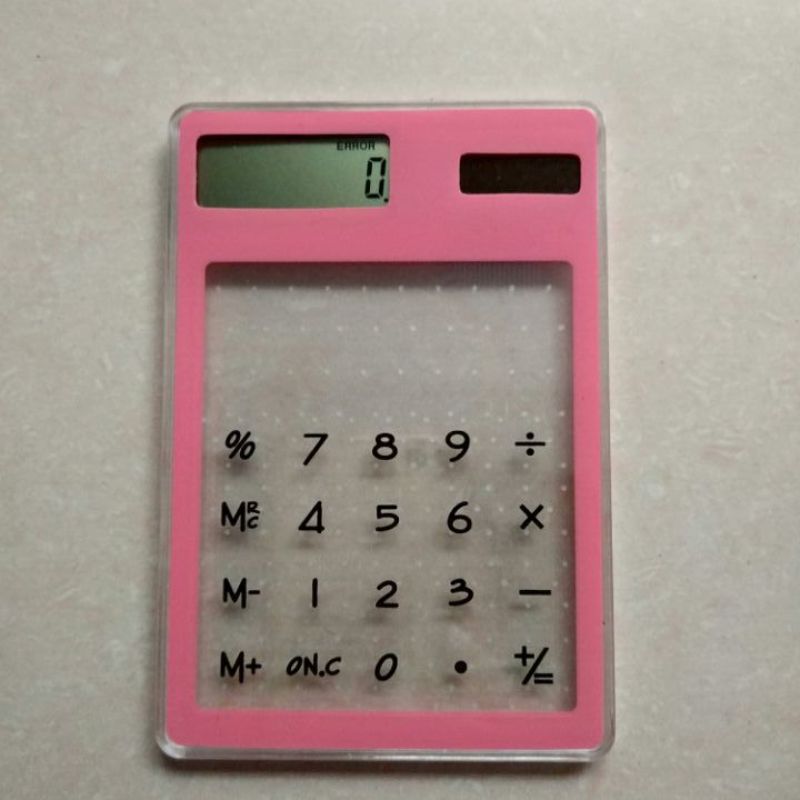 Office solar calculator with transparent keys, fashionable 111