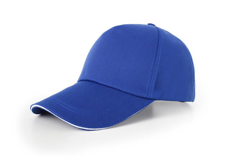 Cross-border 70g metal steel buckle twill cotton five-piece cap, flexible adjustment, convenient, practical and more beautiful