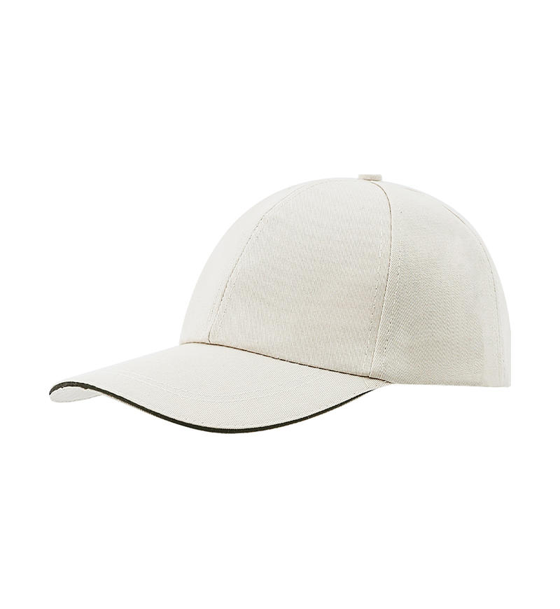 Cross-border 75g metal steel buckle twill cotton six-piece cap, flexible adjustment, convenient, practical and more beautiful Item Picture