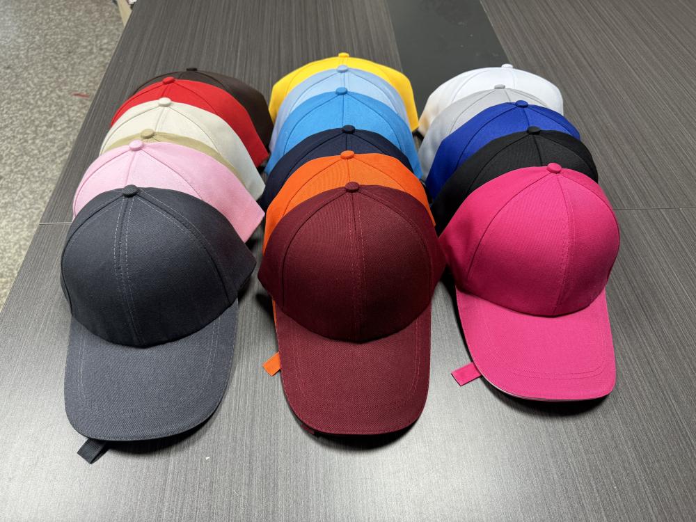 Cross-border 75g metal steel buckle twill cotton six-piece cap, flexible adjustment, convenient, practical and more beautiful detail image 2