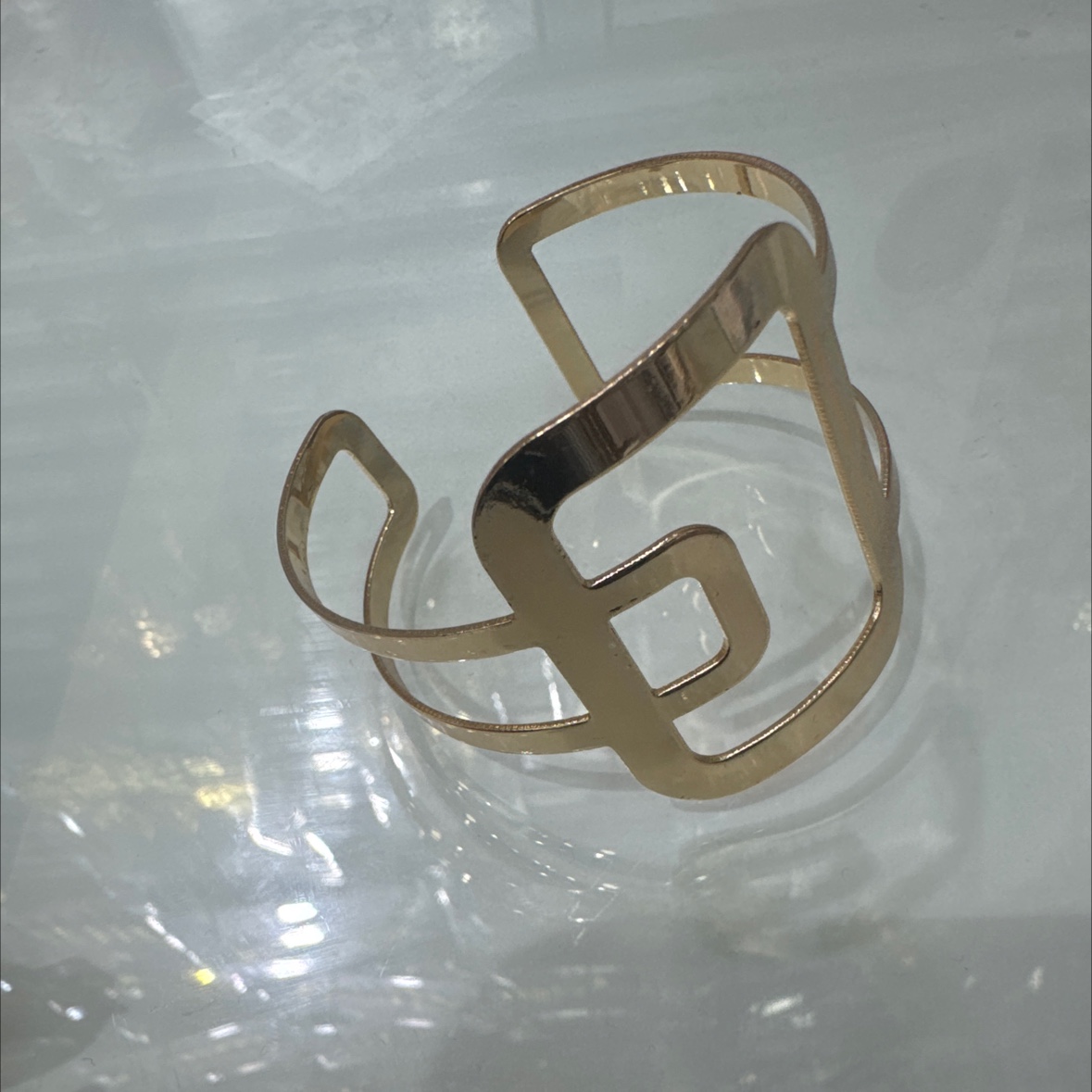 手镯光面手镯颜色金色手镯饰品时尚简约大气个性手链手链产品图