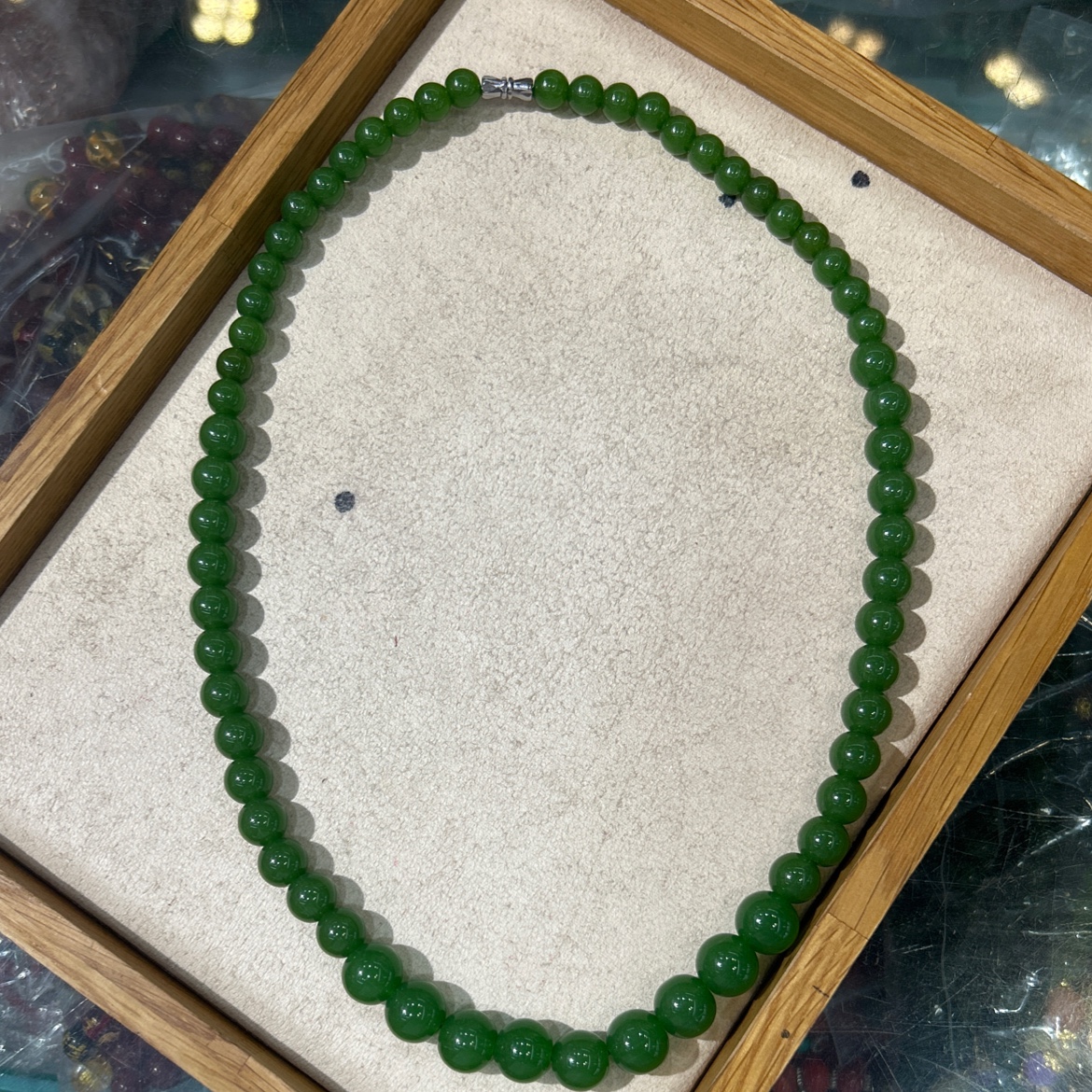 和田碧玉项链，妈妈链，旅游地摊畅销产品塔链工厂批发项链