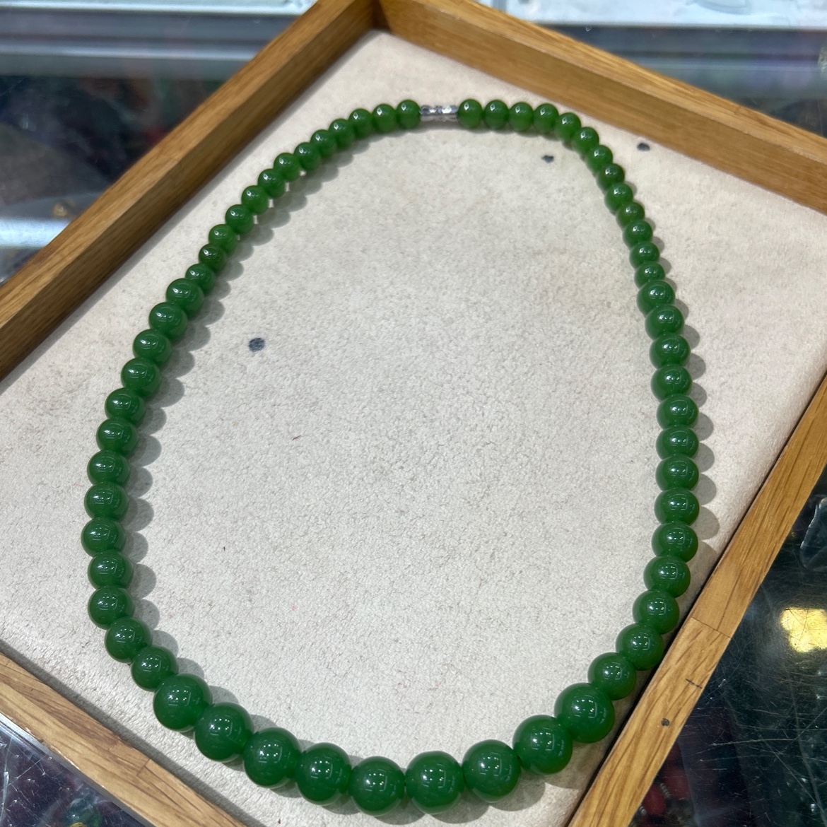 和田碧玉项链，妈妈链，旅游地摊畅销产品塔链工厂批发项链详情图4