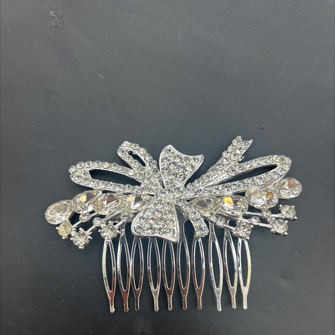 新娘合金发卡梳 发梳饰品，边梳整理发卡 精美耐用不伤发质详情图2