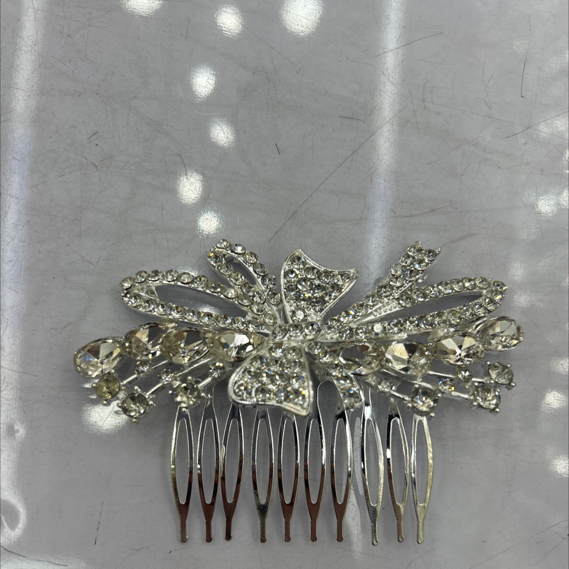 新娘合金发卡梳 发梳饰品，边梳整理发卡 精美耐用不伤发质产品图