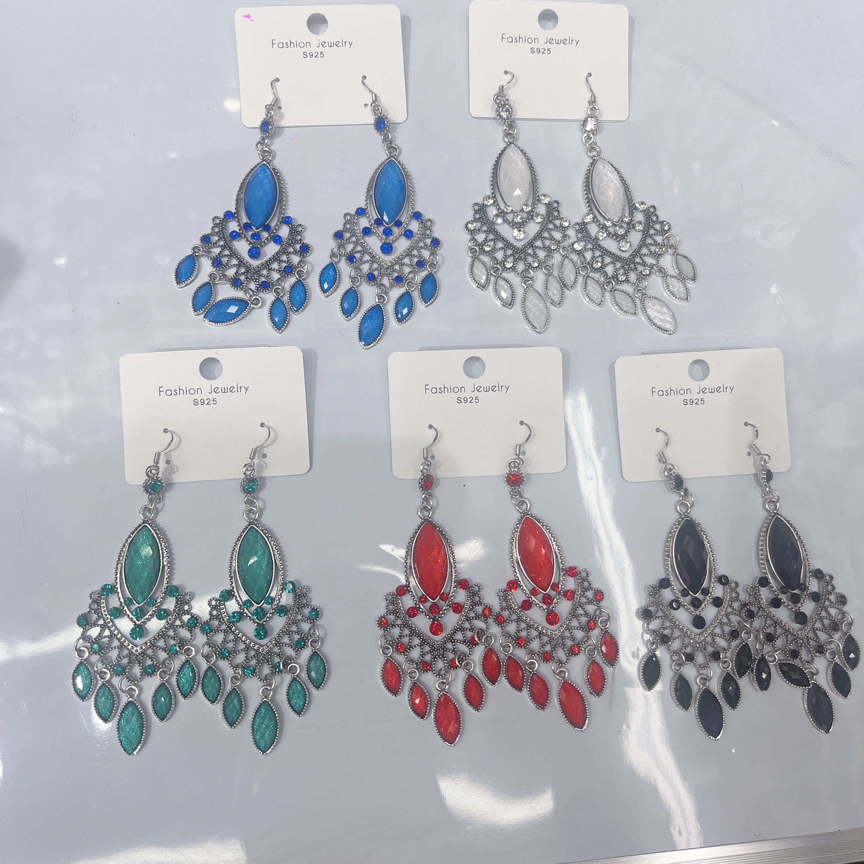 亚克力纯银耳钉 高级感耳饰 饰品女士时尚潮流耳环 简约大气耳饰品饰品