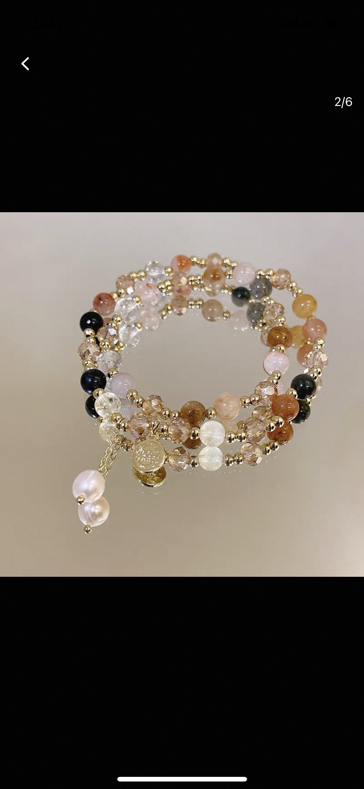 水晶手链 精美手串 饰品首饰 彩发晶天然珍珠