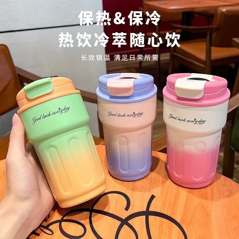 钛杯不锈钢保温杯 水杯便携式杯子 高档商务办公茶杯 大容量户外旅行