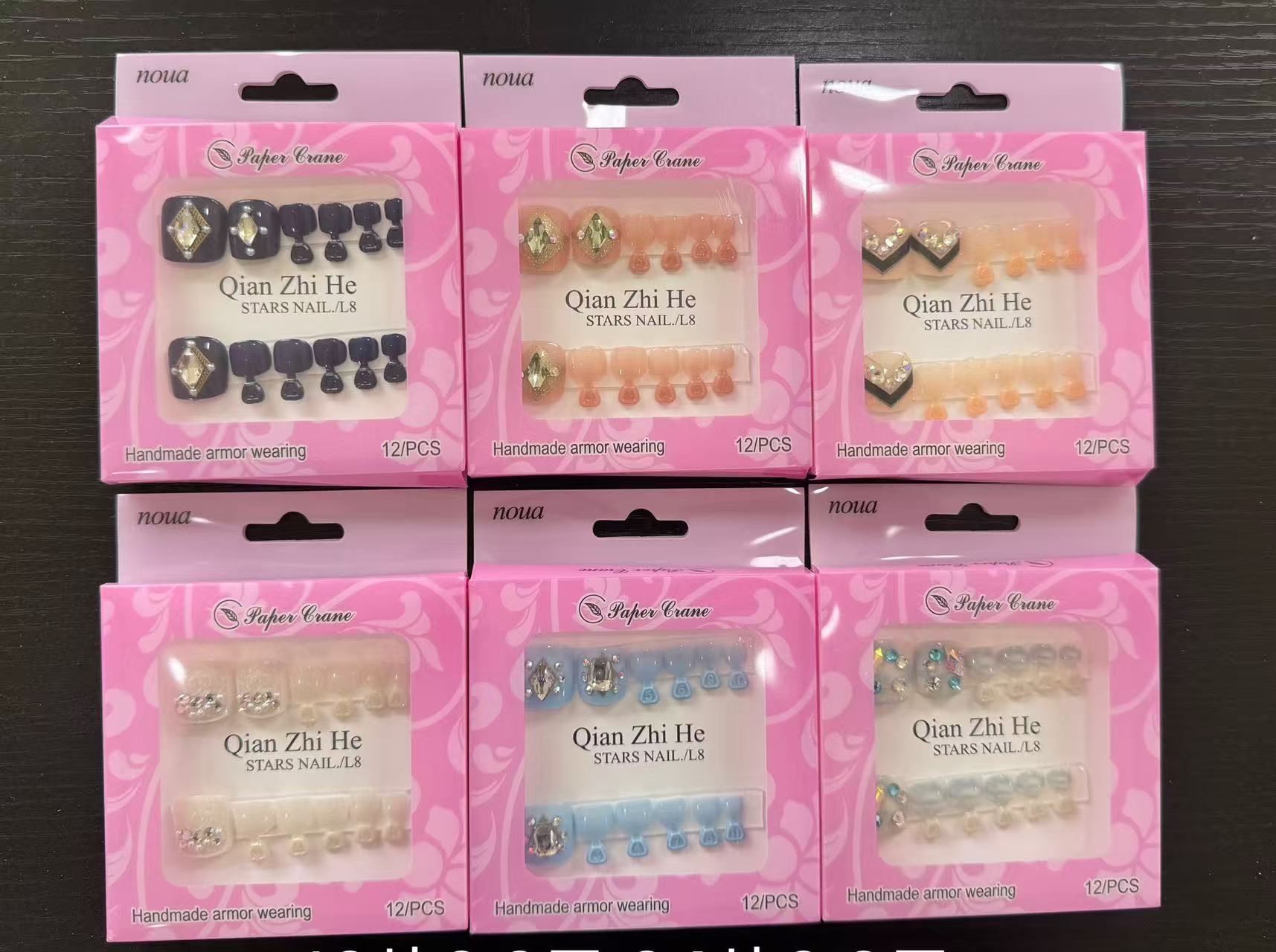 穿戴式美甲成品套装 儿童卡通美甲贴纸 美甲DIY创意穿戴甲 美甲贴装饰美化手指
