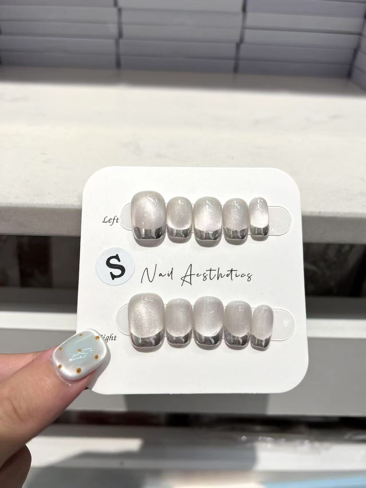 Fashionable wearable nail art set, wearable nail piece finished set, nail art wearable nail DIY handcrafted nail art