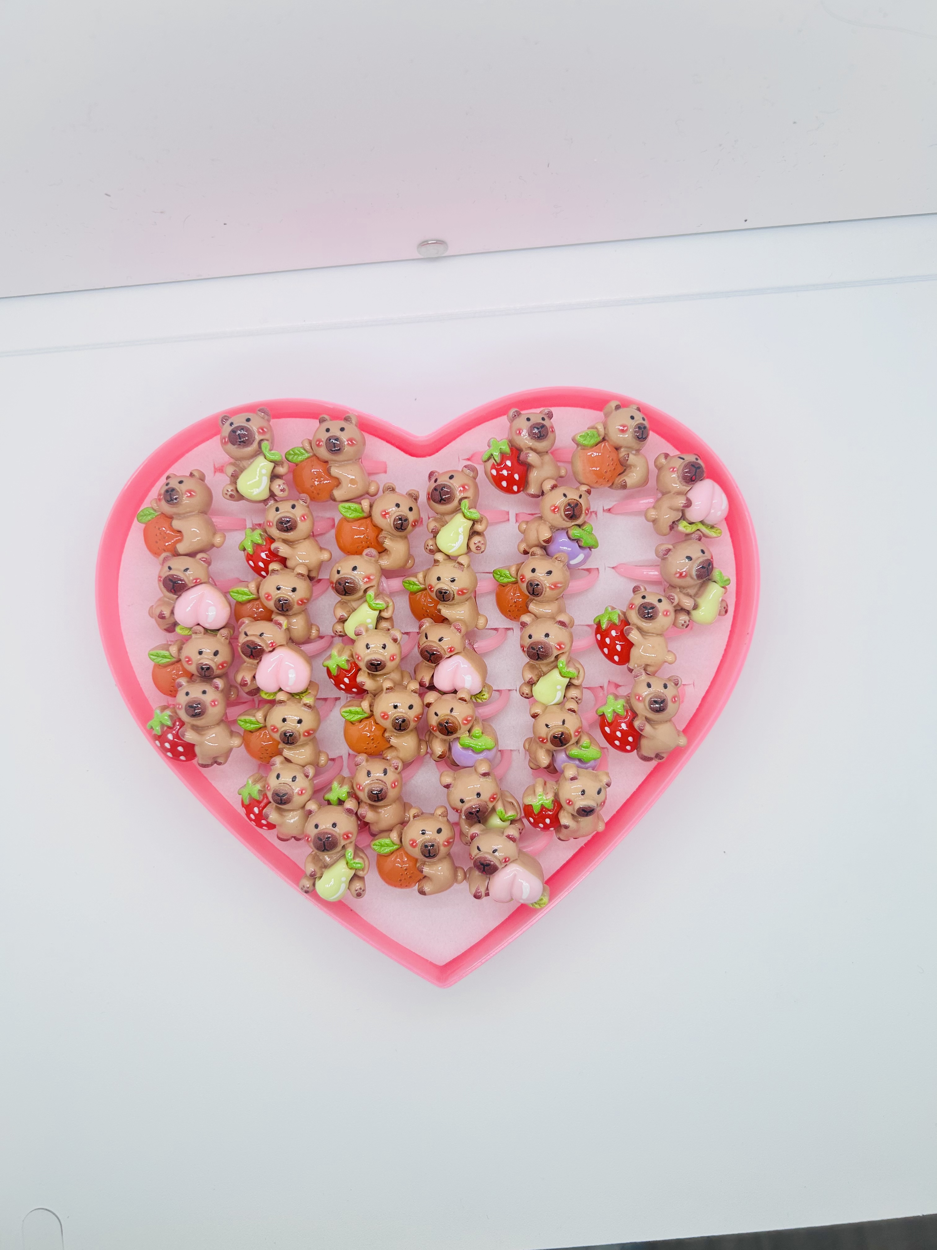 添添美儿童卡通戒指卡皮巴拉戒指外贸批发