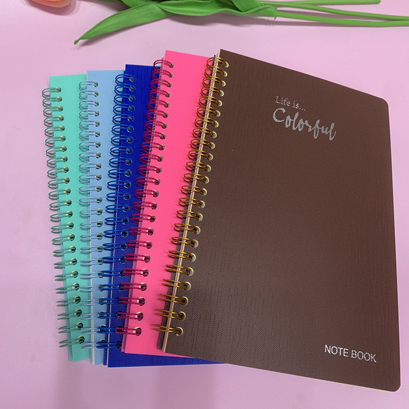 Customized PP coil notebooks and A4 coil notebooks and exercise books for export to Morocco details Picture
