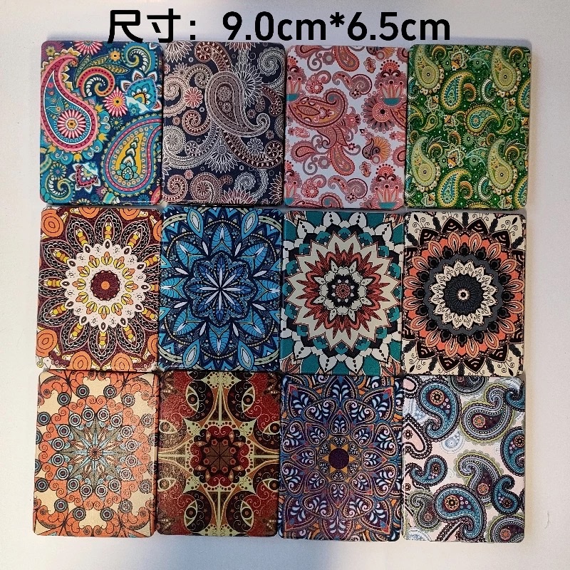 Mini mirror with Xinjiang ethnic style, women's portable makeup mirror, small, cute, portable, foldable, handheld, double-sided Xinjiang pattern museum, ethnic style, almond wood pattern mirror, portable makeup mirror, cute, portable, foldable, Xinjiang ethnic detail image 20