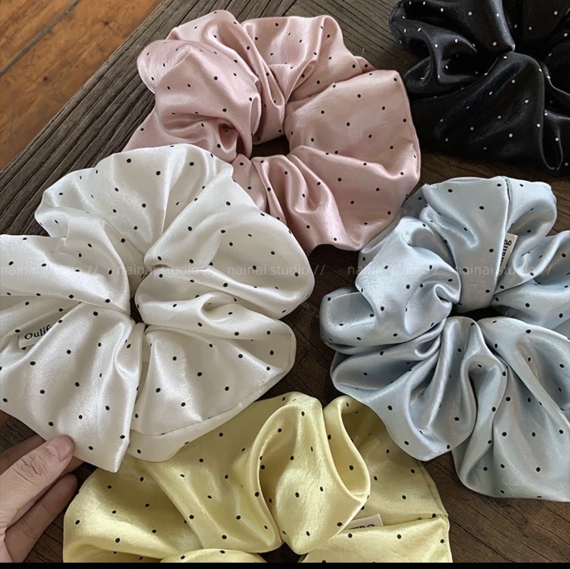 2025时尚饰品大肠发圈 头绳女士优雅发饰 大肠圈发带简约甜美发饰品饰品发圈大肠发圈大肠圈详情图3