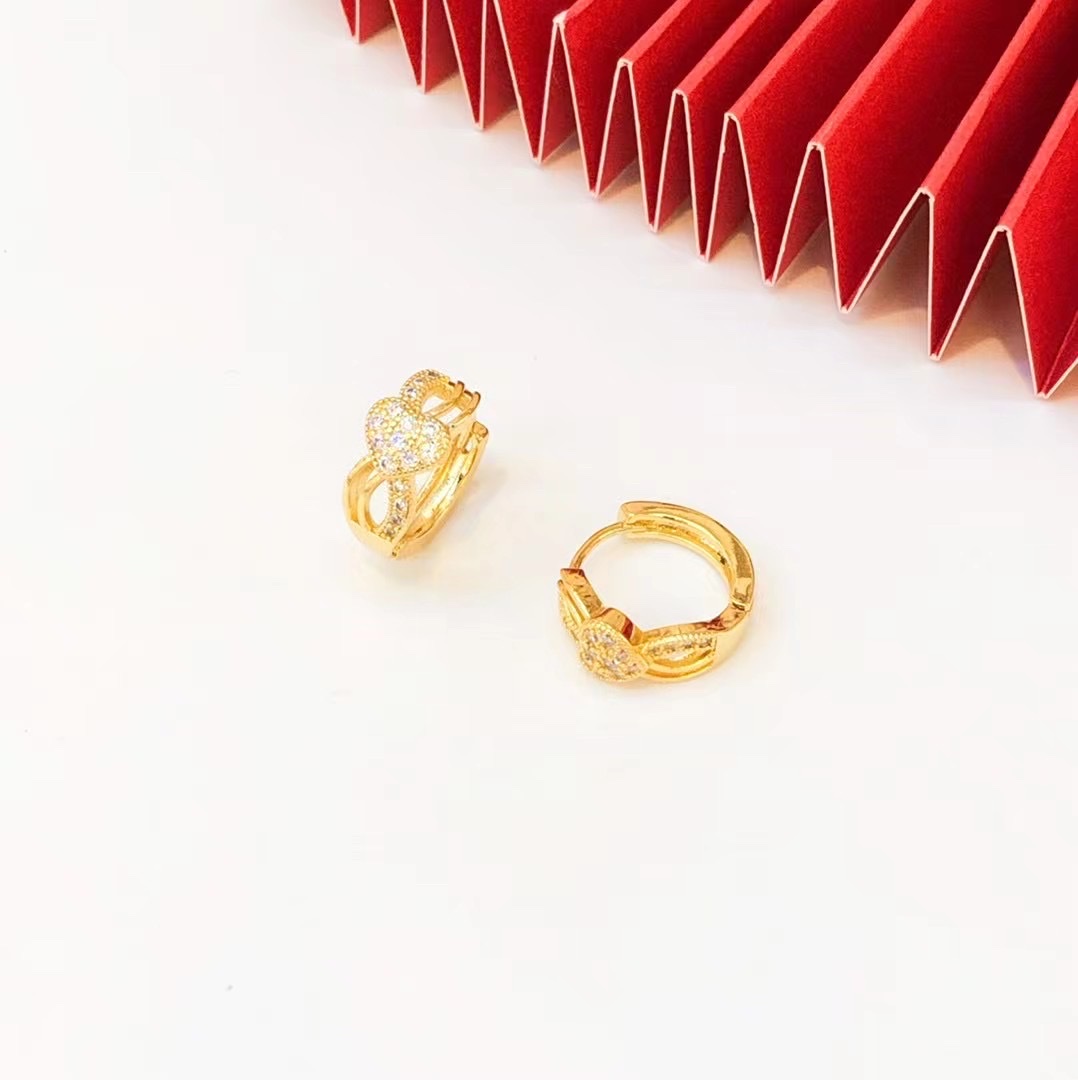 金沐首饰镀金耳环网红时尚耳饰潮流耳扣爆款厂家直销详情图5