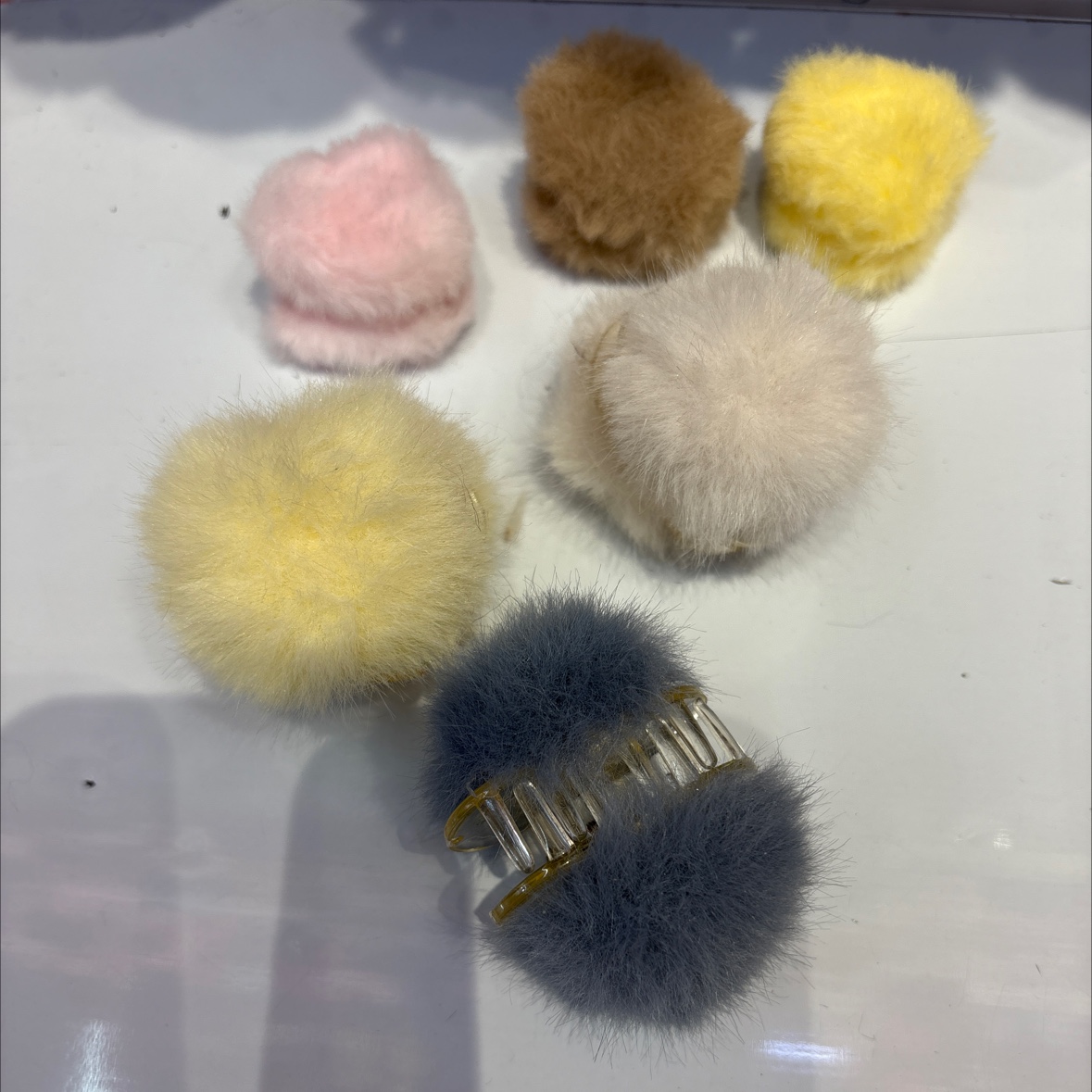 时尚流行仿貂毛蝴蝶爪子，女孩萌达达发饰