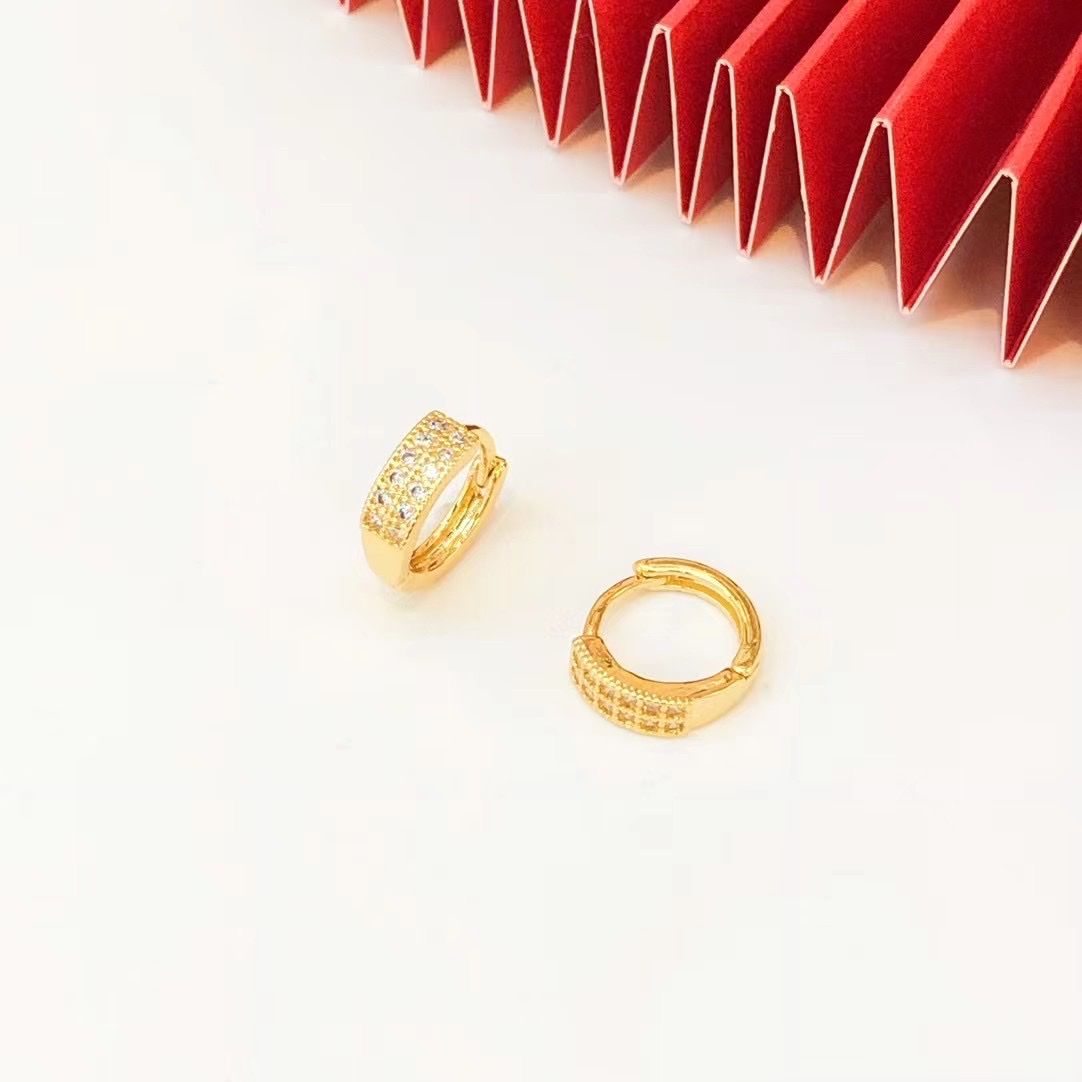 金沐首饰镀金耳环时尚耳扣网红潮流耳扣爆款厂家直销详情图4