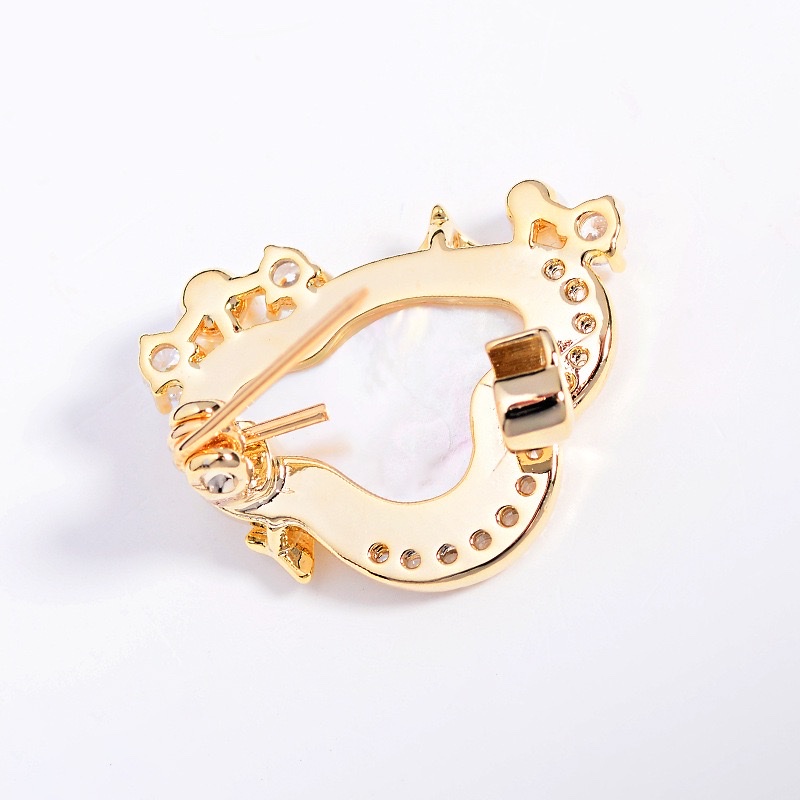 National Trend Series 0100 Omar Accessories: Fashionable court-style bow brooch, elegant and grand brooch, high-end and exquisite accessories Item Picture