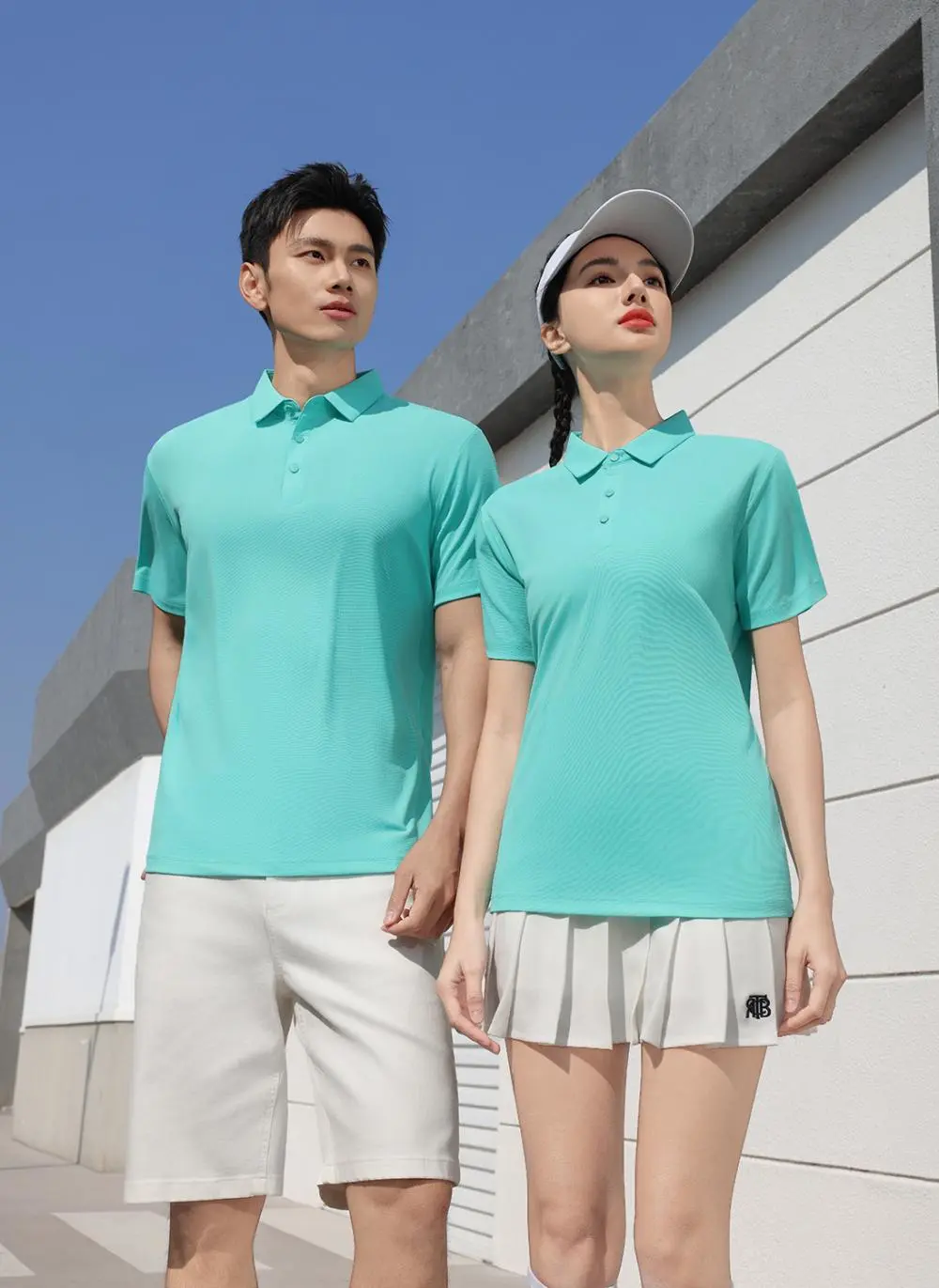 The Cross-border Hero Series Cloud Cotton fashion boneless patchwork shoulder lapel shirt 7A antibacterial functional, suitable for both sports and work. New short-sleeved lapel polo shirt for both men and women, fashionable and casual lapel detail image 1