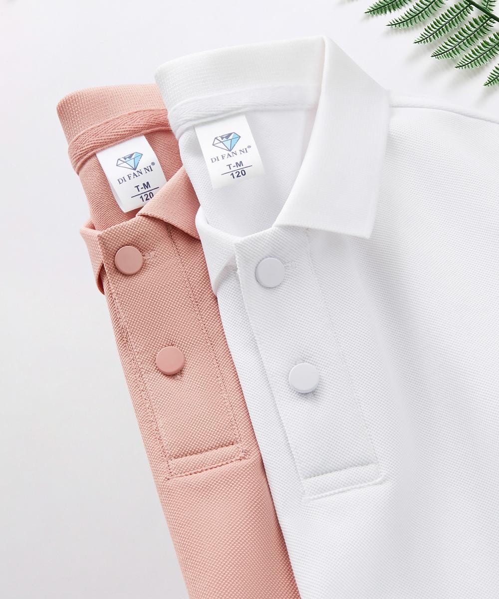 Cross-border children's clothing Diamond series, domestic DuPont Solonardi skin cotton lapel new short-sleeved lapel polo for men and women, fashionable and casual, simple and comfortable short-sleeved trendy lapel polo for men and women detail image 13