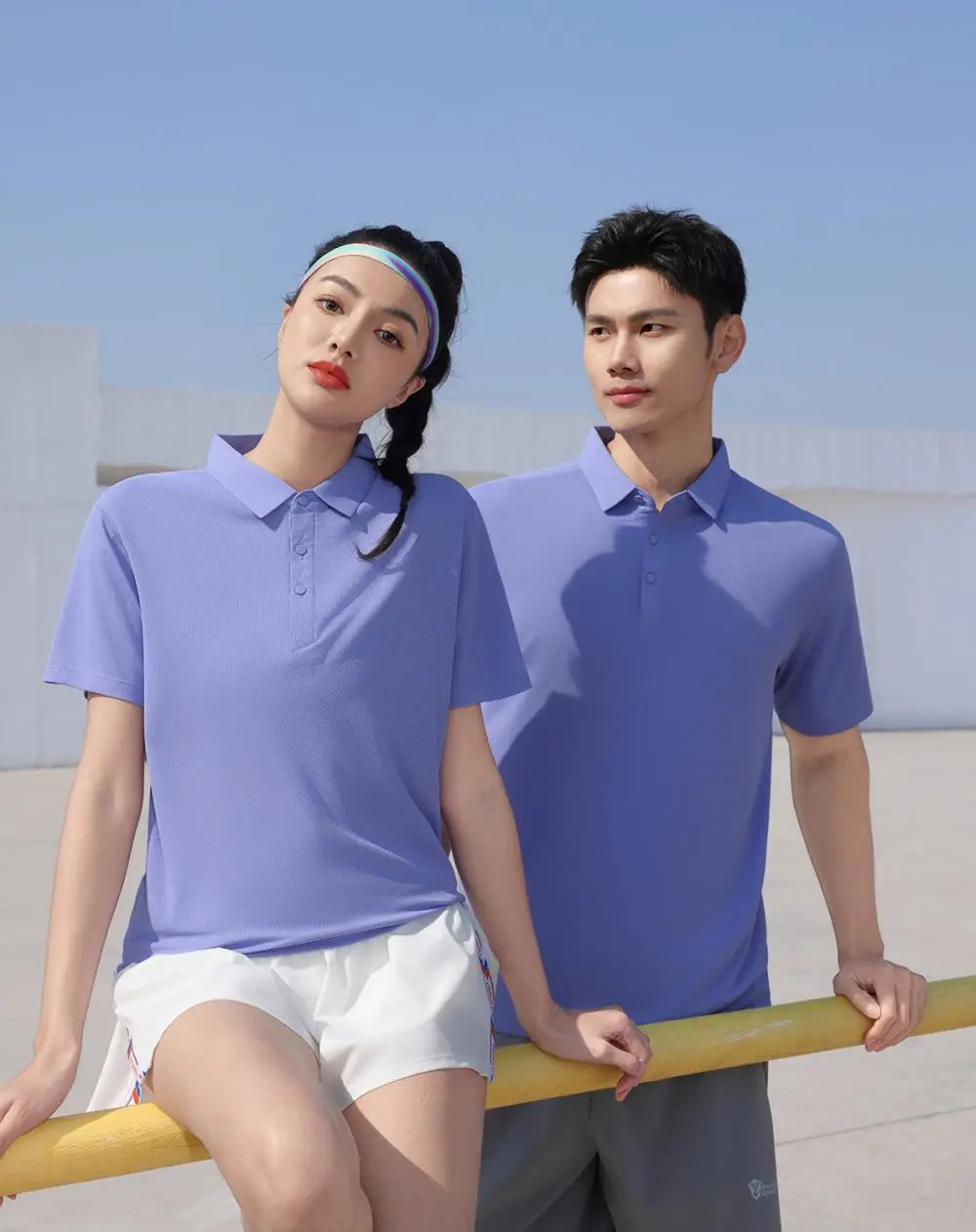 The Cross-border Hero Series Cloud Cotton fashion boneless patchwork shoulder lapel shirt 7A antibacterial functional, suitable for both sports and work. New short-sleeved lapel polo shirt for both men and women, fashionable and casual lapel detail image 15