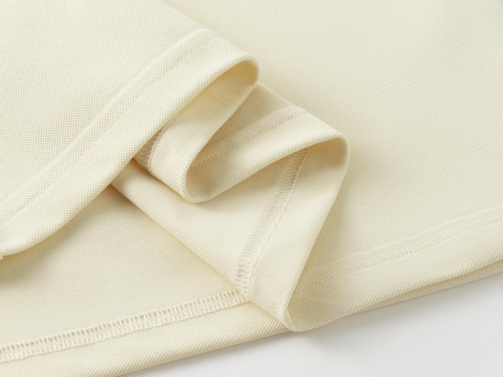 Cross-border Diamond Series, domestic DuPont Soronady skin cotton lapel, new short-sleeved lapel polo for both men and women, fashionable and casual, simple and comfortable short-sleeved trendy lapel detail image 11