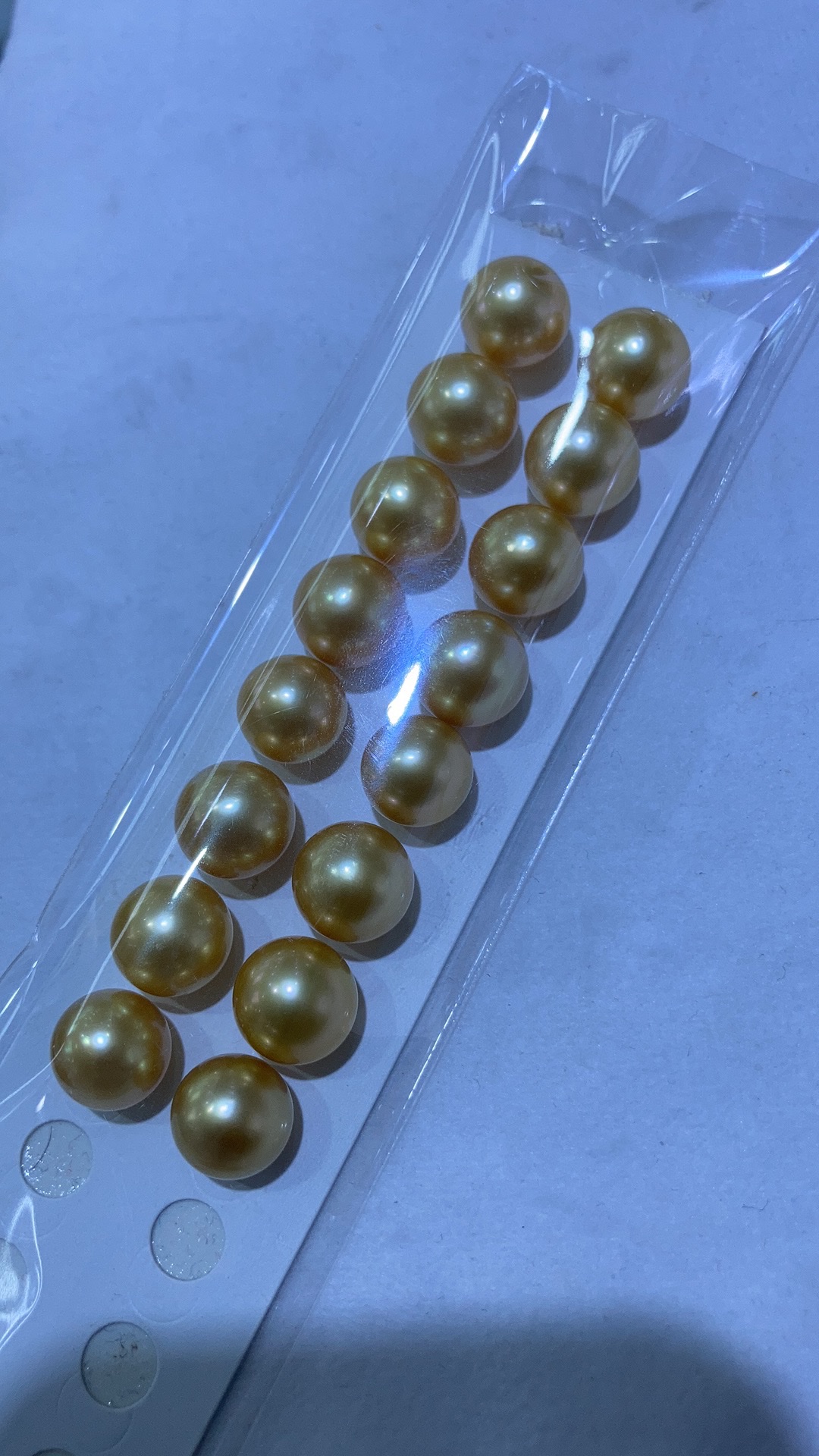 南洋金珠7-8mm，海水珍珠，靓女必备！ Specification image
