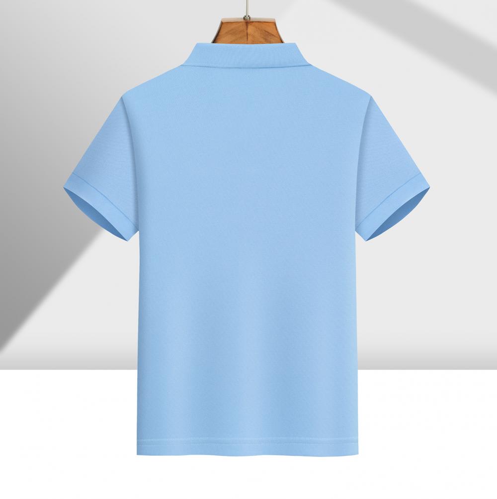 Cross-border children's clothing Diamond series, domestic DuPont Solonardi skin cotton lapel new short-sleeved lapel polo for men and women, fashionable and casual, simple and comfortable short-sleeved trendy lapel polo for men and women detail image 17