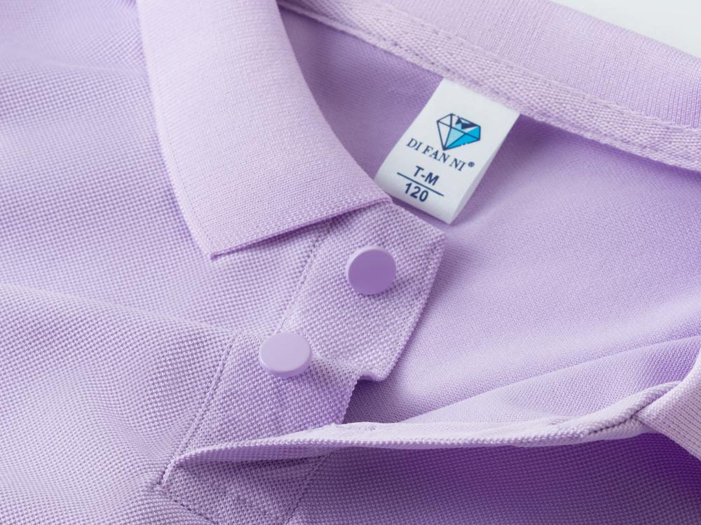 Cross-border children's clothing Diamond series, domestic DuPont Solonardi skin cotton lapel new short-sleeved lapel polo for men and women, fashionable and casual, simple and comfortable short-sleeved trendy lapel polo for men and women detail image 7