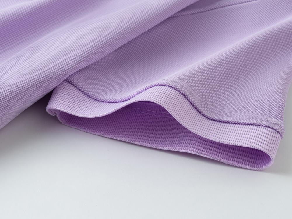 Cross-border children's clothing Diamond series, domestic DuPont Solonardi skin cotton lapel new short-sleeved lapel polo for men and women, fashionable and casual, simple and comfortable short-sleeved trendy lapel polo for men and women detail image 9