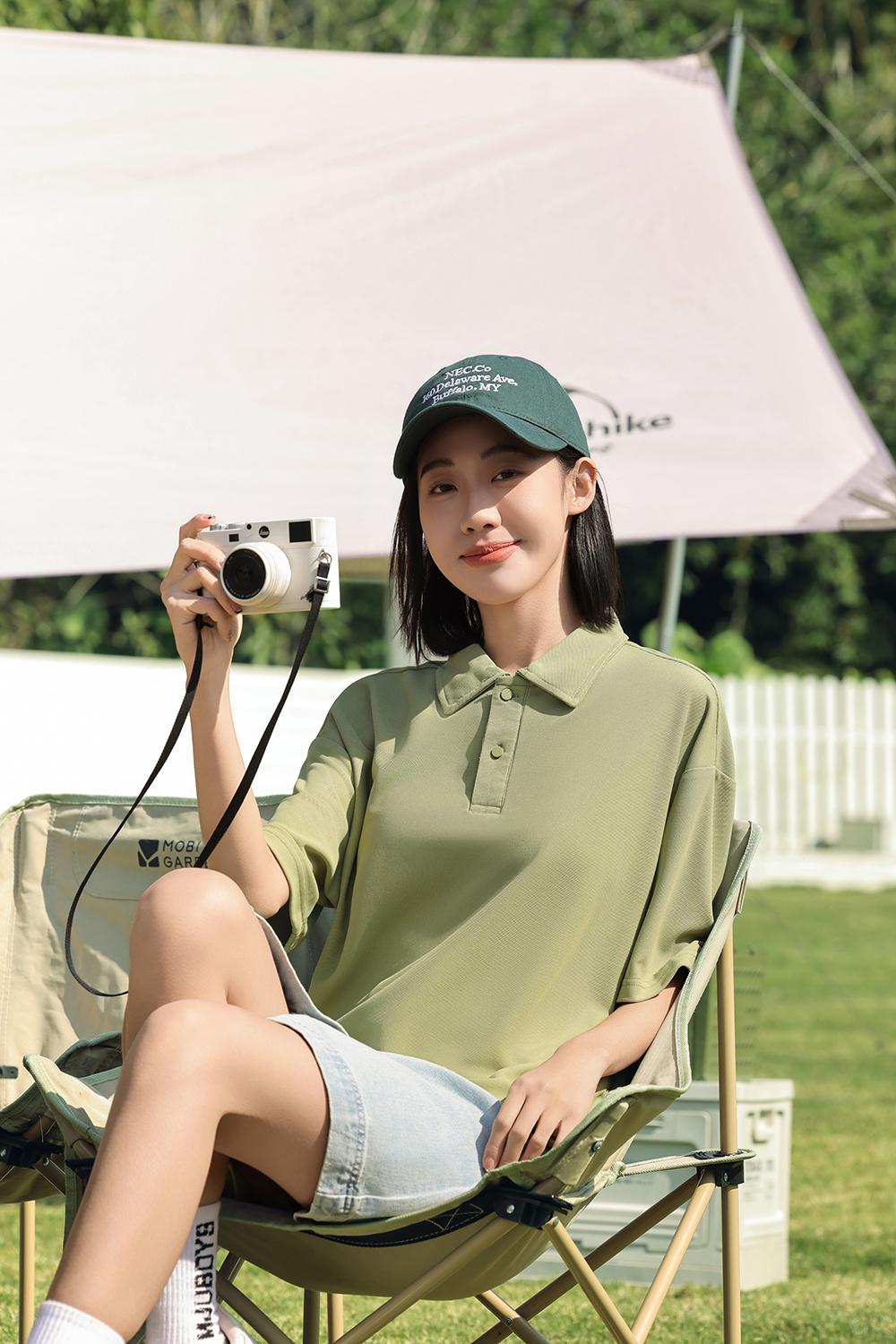 Cross-border Diamond Series off-the-shoulder solid color stand-up collar new short-sleeved collar polo for both men and women, fashionable and casual polo for both men and women, simple and comfortable short-sleeved trendy polo detail image 20