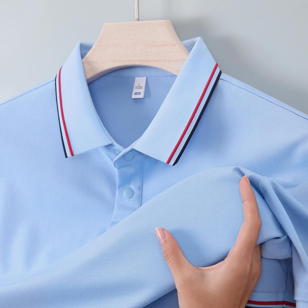 Cross-border high-end luxury 32-count 210g/㎡ cotton mid-noble with edge color-blocking lapel stand, beaded ground, reactivated printing, non-fading, high-density anti-light, anti-ultraviolet (7A antibacterial, cool feeling) detail image 8