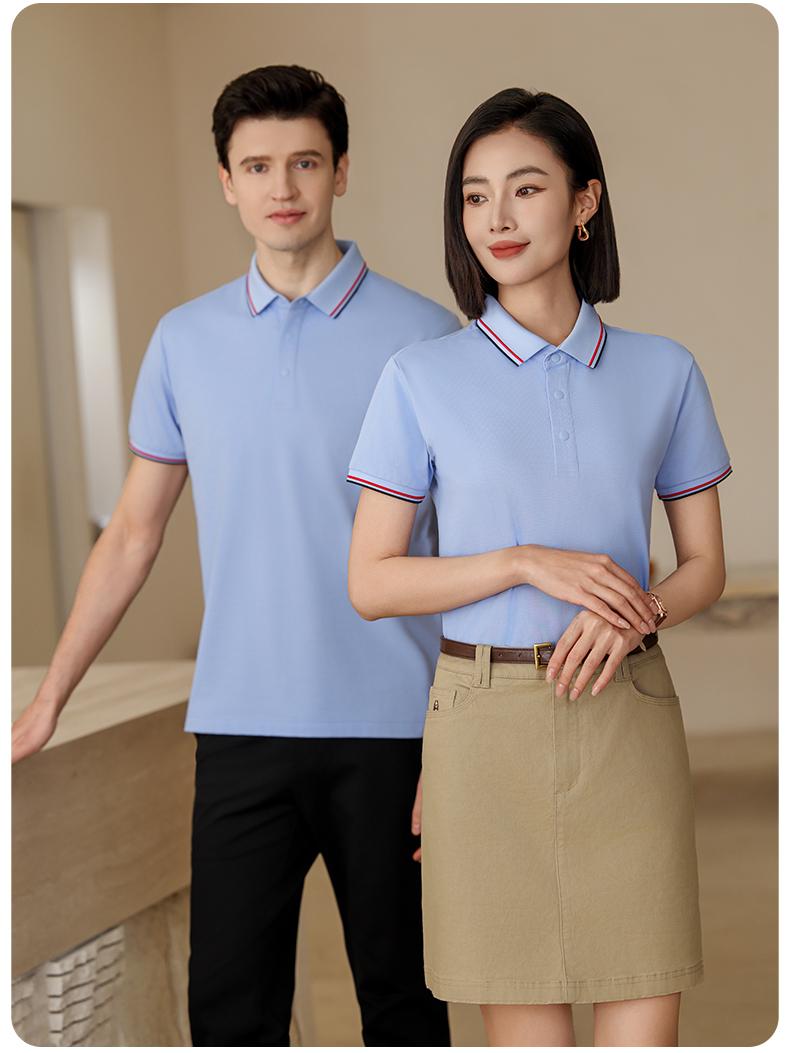 Cross-border high-end luxury 32-count 210g/㎡ cotton mid-noble with edge color-blocking lapel stand, beaded ground, reactivated printing, non-fading, high-density anti-light, anti-ultraviolet (7A antibacterial, cool feeling) Specification image