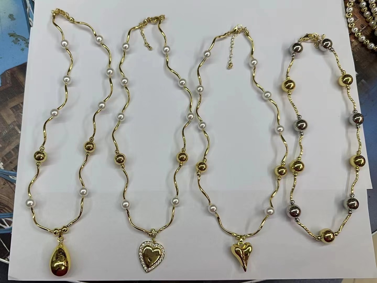 Nuevos collares de perlas. Muchos estilos opcionales collar de perlas Specification image