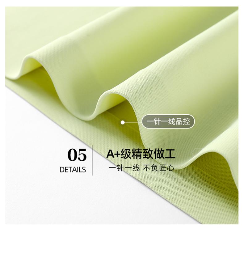 Cross-border high-end luxury Feile brocade ammonia solid color lapel new short-sleeved lapel polo for both men and women, fashionable and casual polo for both men and women, simple and comfortable short-sleeved trendy polo detail image 11