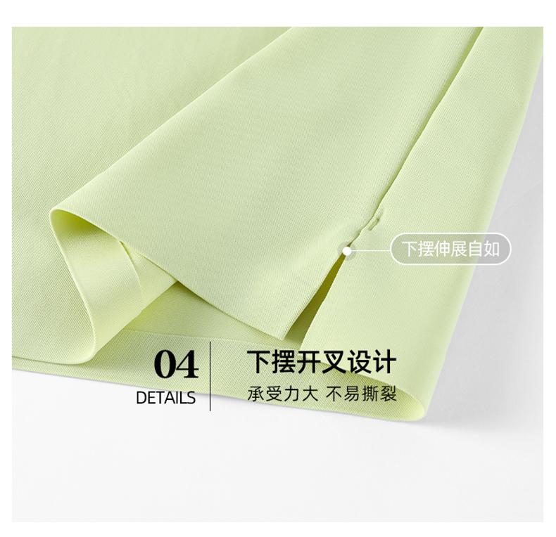 Cross-border high-end luxury Feile brocade ammonia solid color lapel new short-sleeved lapel polo for both men and women, fashionable and casual polo for both men and women, simple and comfortable short-sleeved trendy polo detail image 10