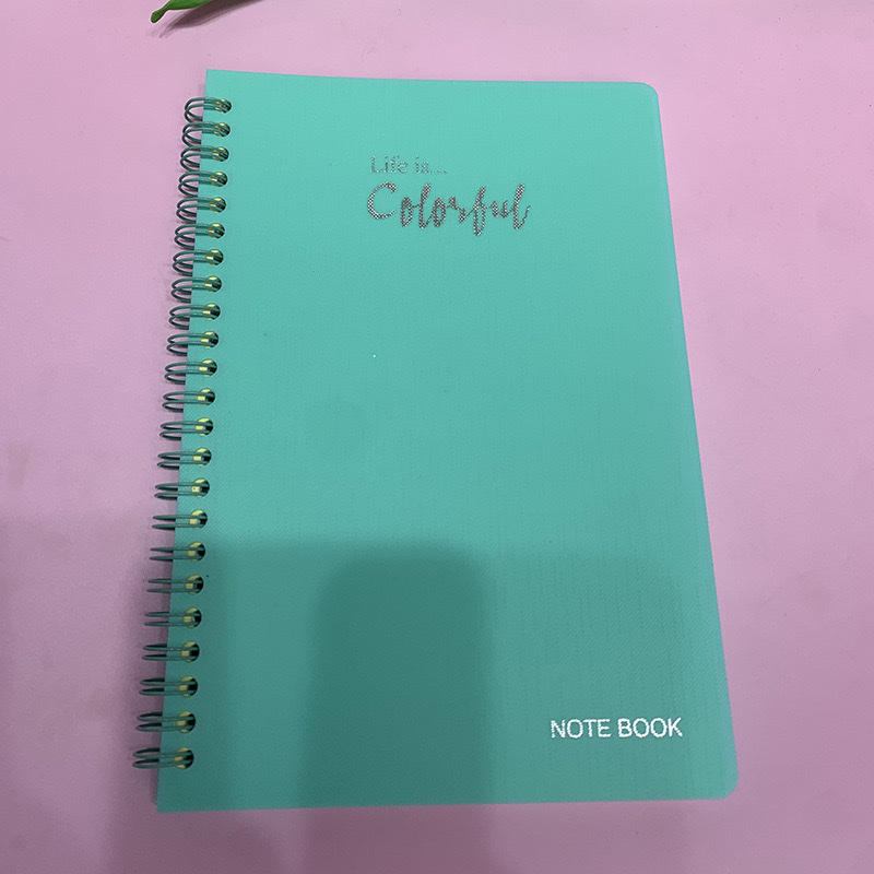 新款金属线圈便签本笔记本子带笔记事本活页便携小本子办公文具