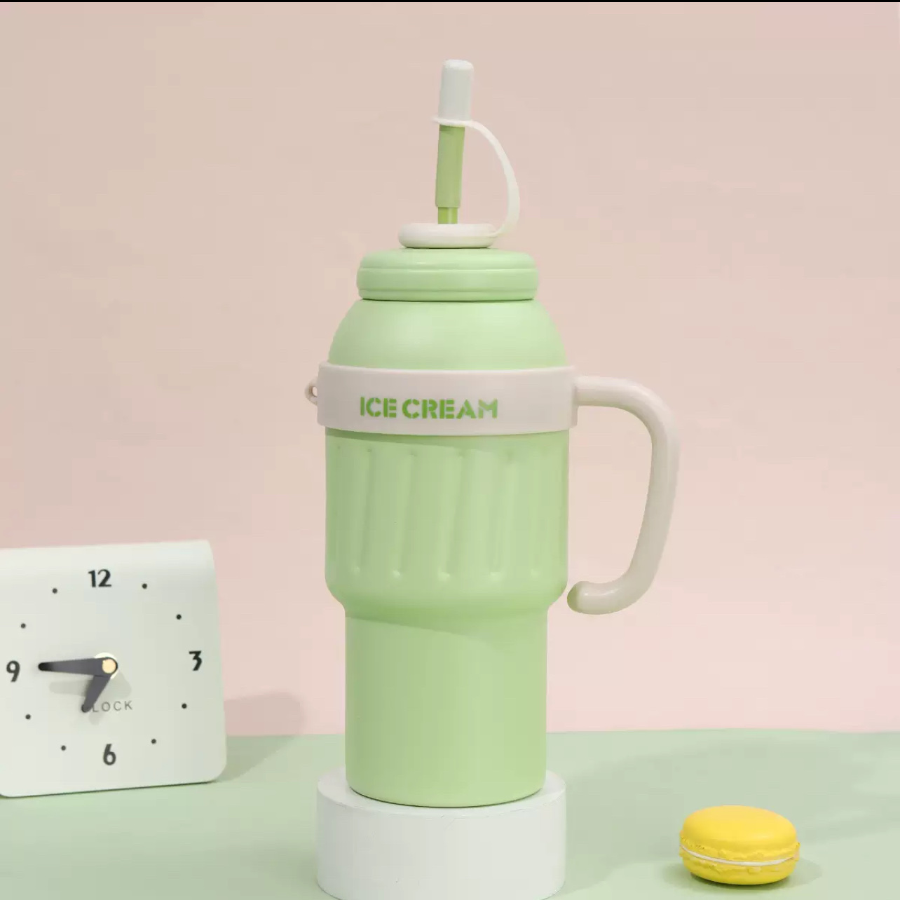 316不锈钢小清新冰霸杯，大容量高颜值，户外便携产品图