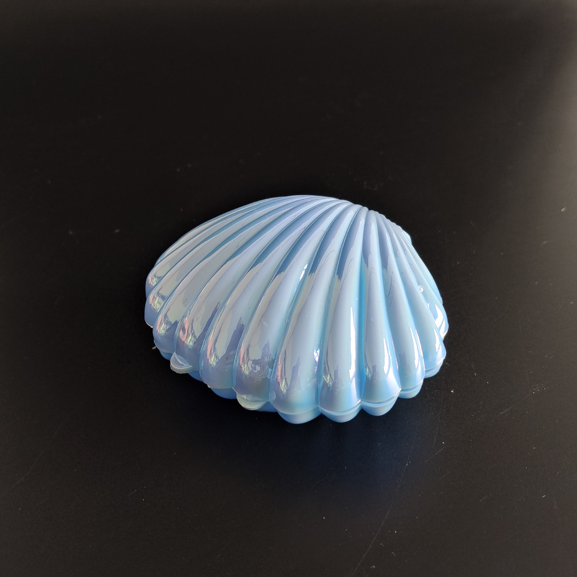 厂家直销创意精美珠光色电镀小号贝壳糖盒塑料包装盒个性收纳盒详情图5