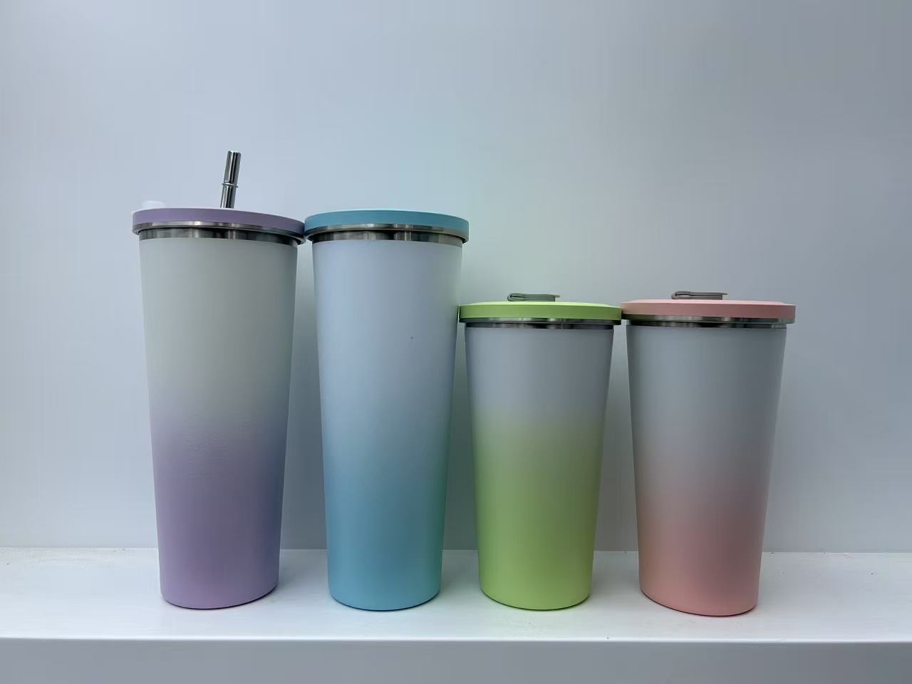 304不锈钢双层真空冰霸保温杯，便携户外车载咖啡杯