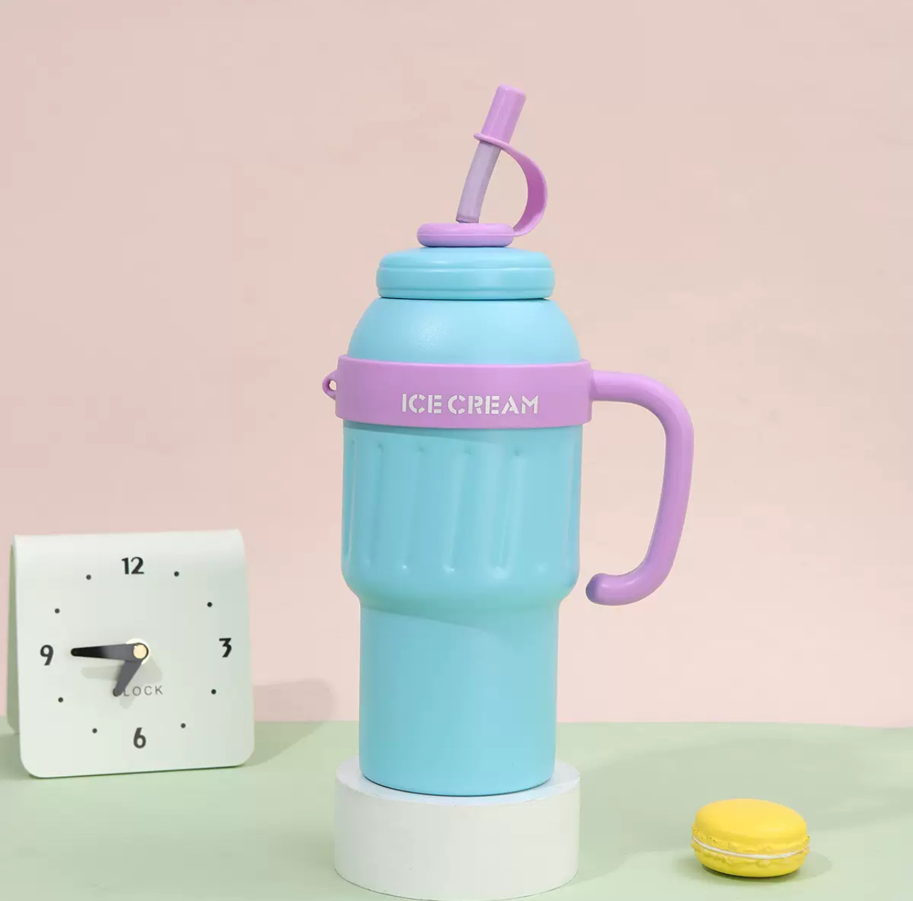 316不锈钢小清新冰霸杯，大容量高颜值，户外便携细节图