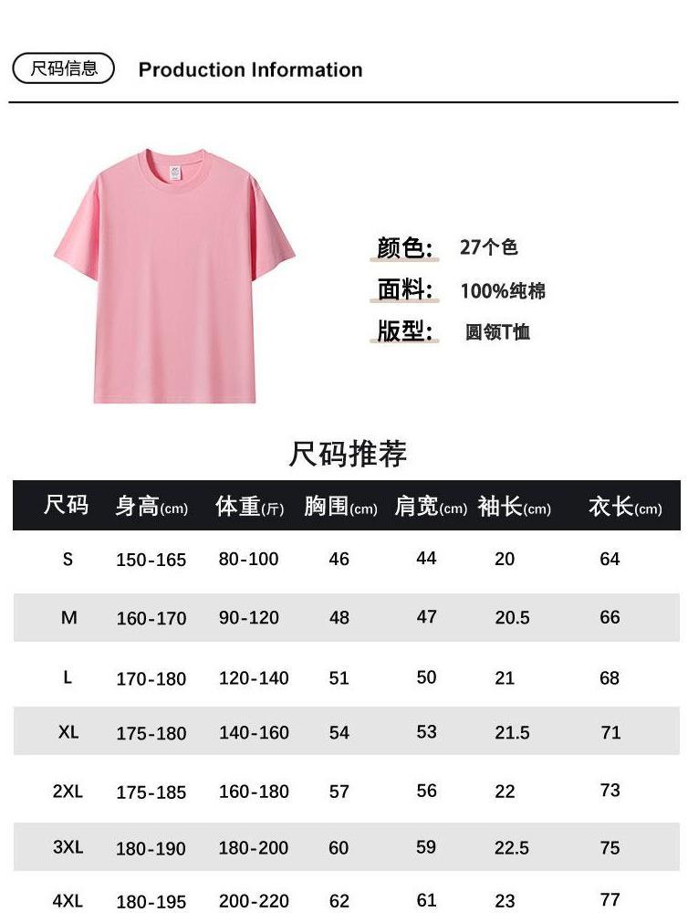 Cross-border 230g/㎡ closely combed and spun pure cotton round-neck T-shirt, new short-sleeved T-shirt, men's and women's same style trendy clothes, fashionable and casual, men's and women's same style simple and comfortable short-sleeved trendy T-shirt detail image 2