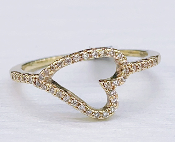 轻奢高级感心形开口戒指国潮商品